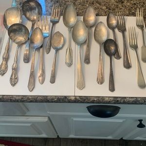 Antique silverware